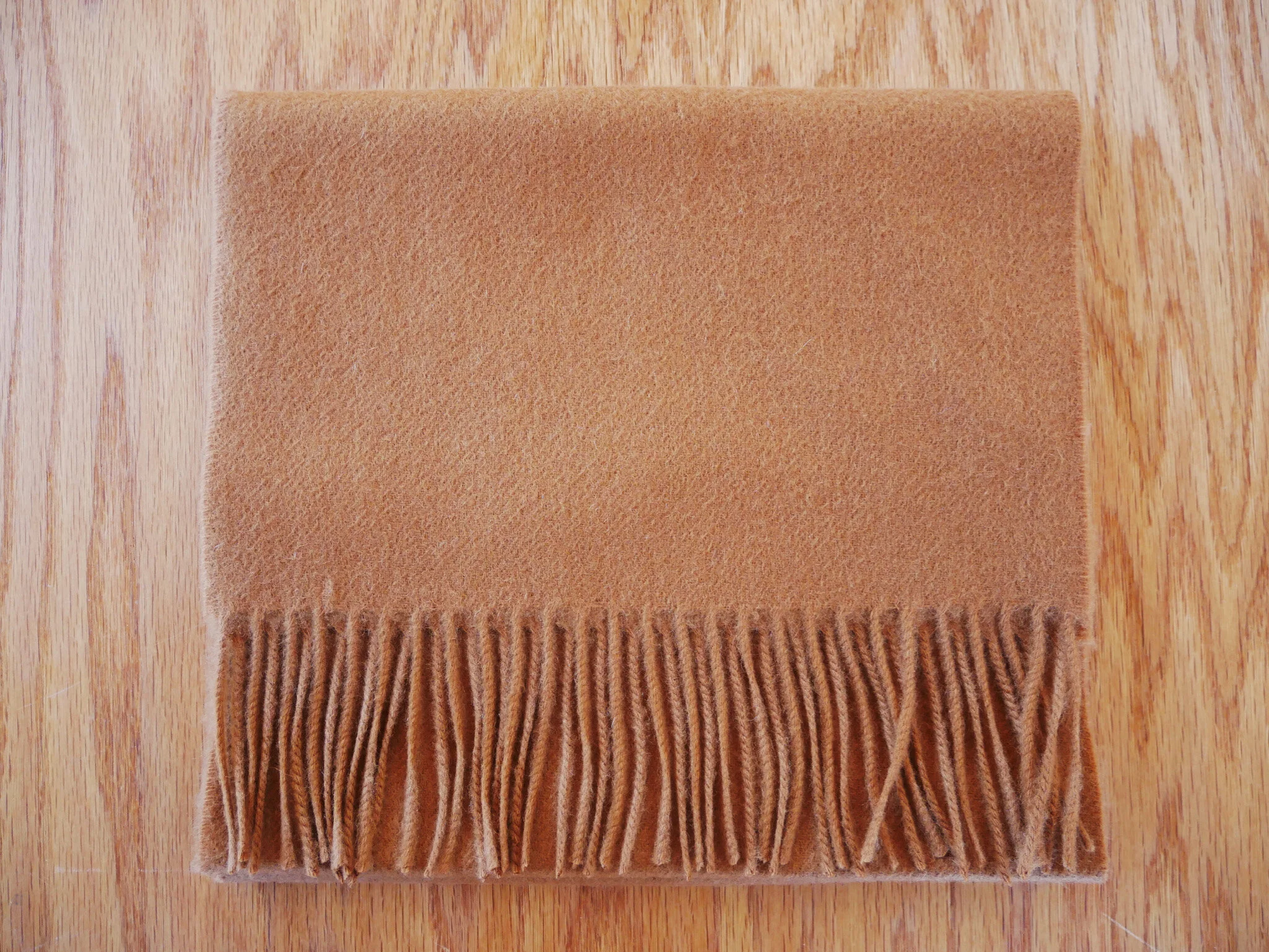 Johnstons of Elgin Cashmere Scarf - Dark Camel — DECARLOS